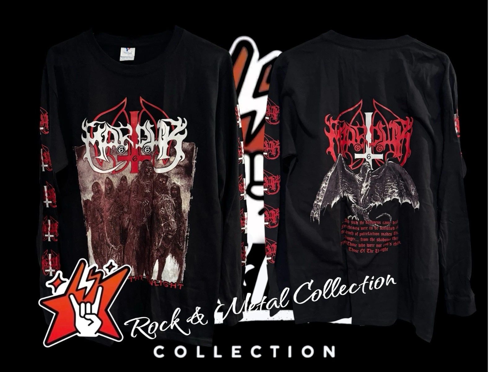 Marduk T-Shirt New Short & Long Sleeve Dark Funeral Tsjuder Enthroned Mayhem Unisex T-shirt, Sweatshirt, Hoodie, Long Sleeve Tee - T-Shirt, Sweatshirt, Hoodie