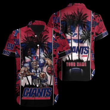 Personalized New York Giants Sunset Blitz Hawaiian Shirt Unisex T-shirt, Sweatshirt, Hoodie, Long Sleeve Tee - T-Shirt, Sweatshirt, Hoodie