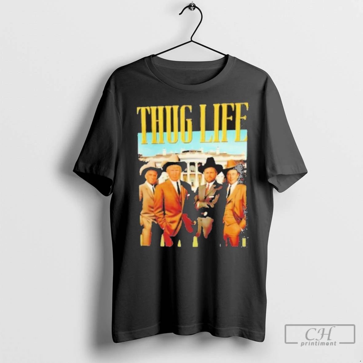 Premium Trump Vance Kennedy Musk 2024 Thug Life Black Unisex T-shirt, Sweatshirt, Hoodie, Long Sleeve Tee - T-Shirt, Sweatshirt, Hoodie