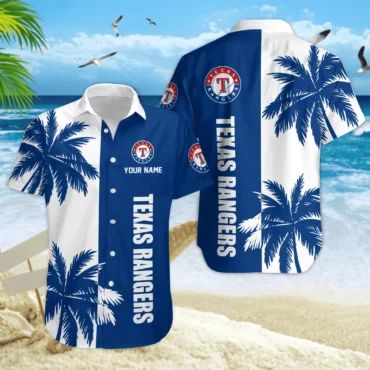 Texas Rangers Palm Coast Custom Hawaiian Shirt Unisex T-shirt, Sweatshirt, Hoodie, Long Sleeve Tee - T-Shirt, Sweatshirt, Hoodie