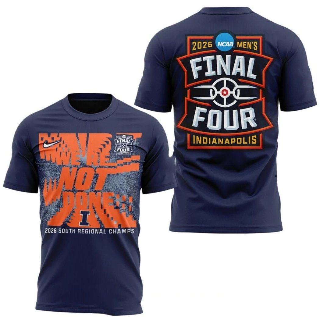 Illinois Fighting Illini 2026 NCAA March Madness Final Four Logo Two Sided Shirt- Top-Rated Gift for College Basketball Lovers - T-Shirt, Sweatshirt, Hoodie