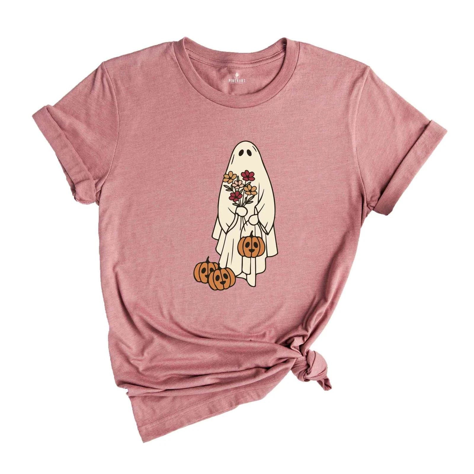 Halloween Ghost Shirt, Cute Ghost Shirt, Womens Halloween Shirt, Cute Fall Shirt Unisex T-shirt, Sweatshirt, Hoodie, Long Sleeve Tee - T-Shirt, Sweatshirt, Hoodie