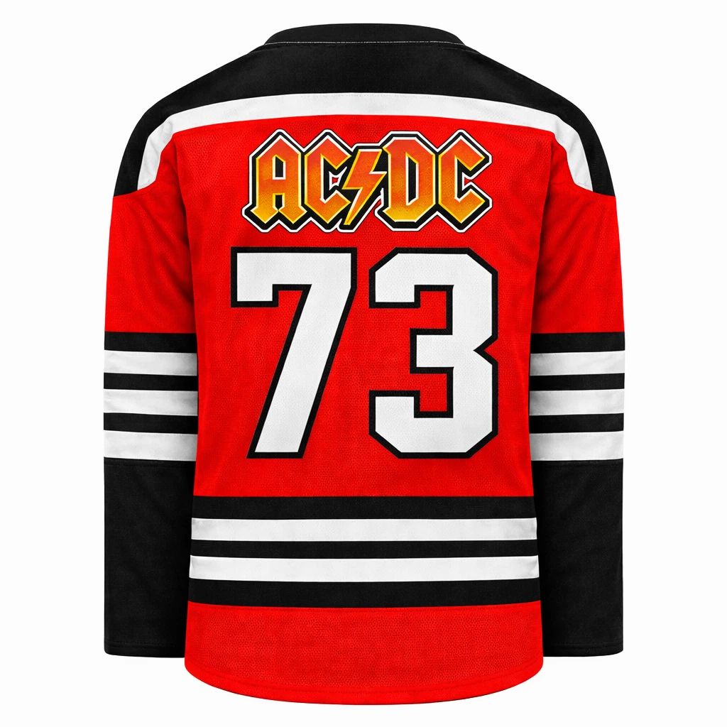 Vintage AC-DC 1973 Hockey Shirt Unisex T-shirt, Sweatshirt, Hoodie, Long Sleeve Tee - T-Shirt, Sweatshirt, Hoodie