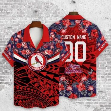 St. Louis Cardinals Custom Tribal Hawaiian Shirt Unisex T-shirt, Sweatshirt, Hoodie, Long Sleeve Tee - T-Shirt, Sweatshirt, Hoodie