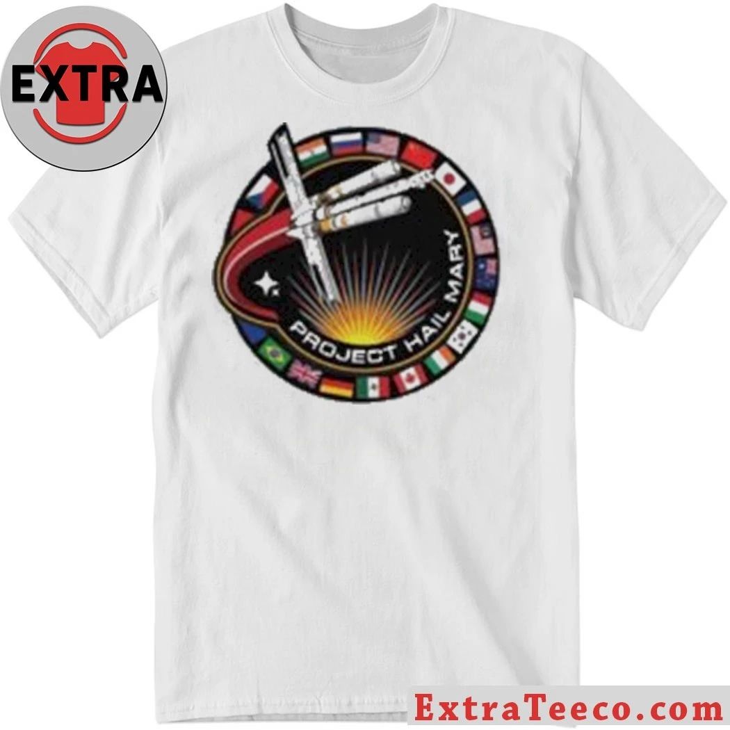 Project Hail Mary Mission Patch 2026 Shirt Unisex T-shirt, Sweatshirt, Hoodie, Long Sleeve Tee - T-Shirt, Sweatshirt, Hoodie