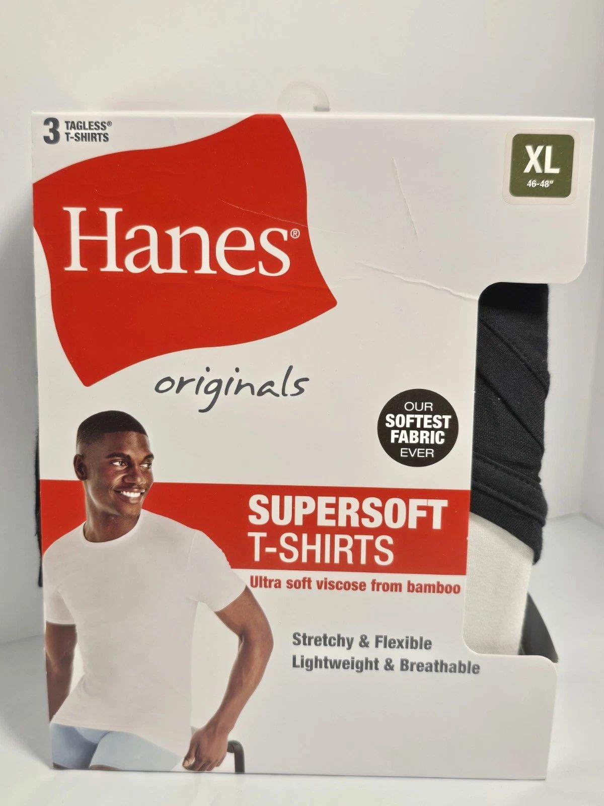New Men's Hanes Originals 3 Pack Tagless SuperSoft  Modern Crewneck T-Shirts XL Unisex T-shirt, Sweatshirt, Hoodie, Long Sleeve Tee - T-Shirt, Sweatshirt, Hoodie