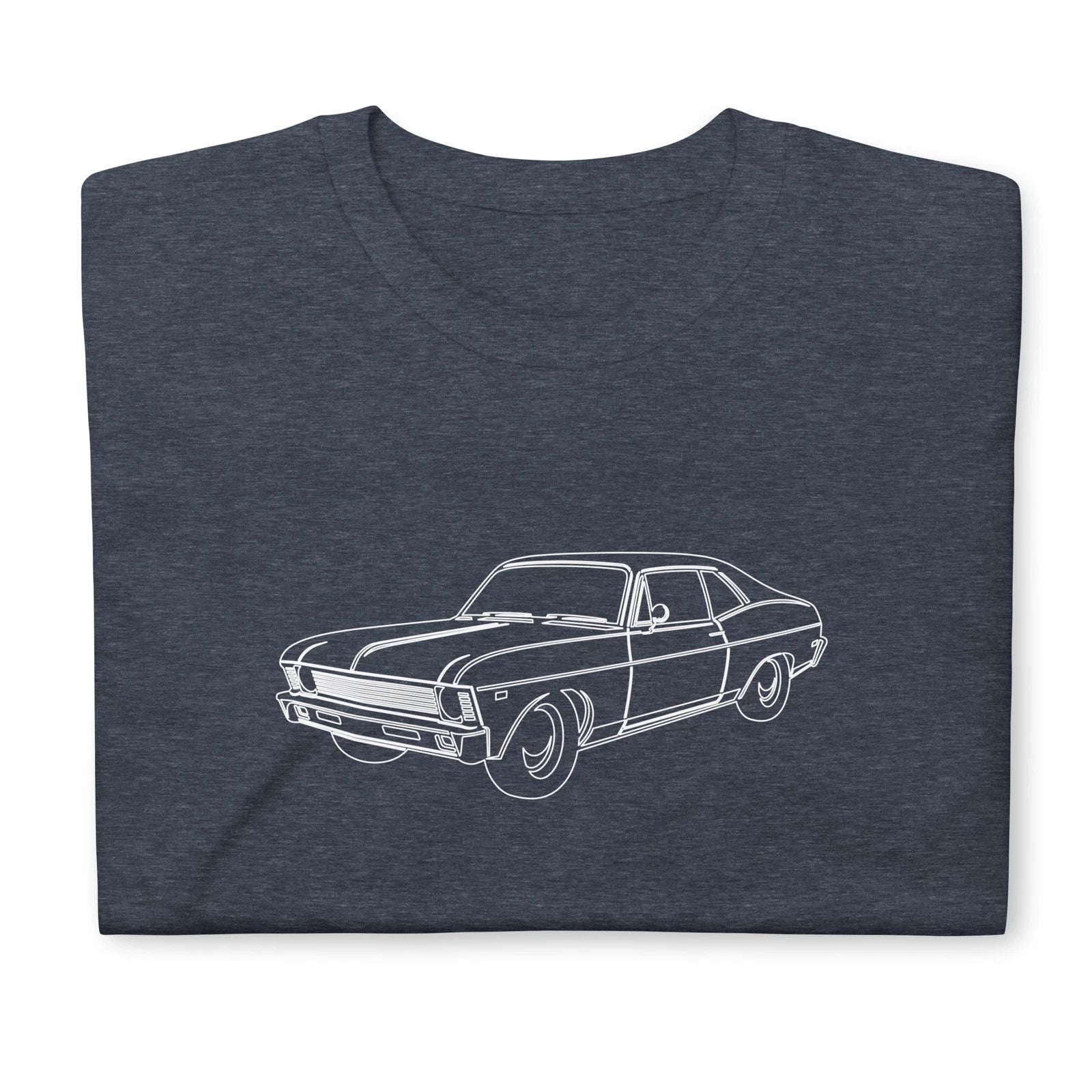Softstyle T-Shirt For Chevrolet Chevy Nova 1972 Car Owners Birthday Gift Unisex T-shirt, Sweatshirt, Hoodie, Long Sleeve Tee - T-Shirt, Sweatshirt, Hoodie