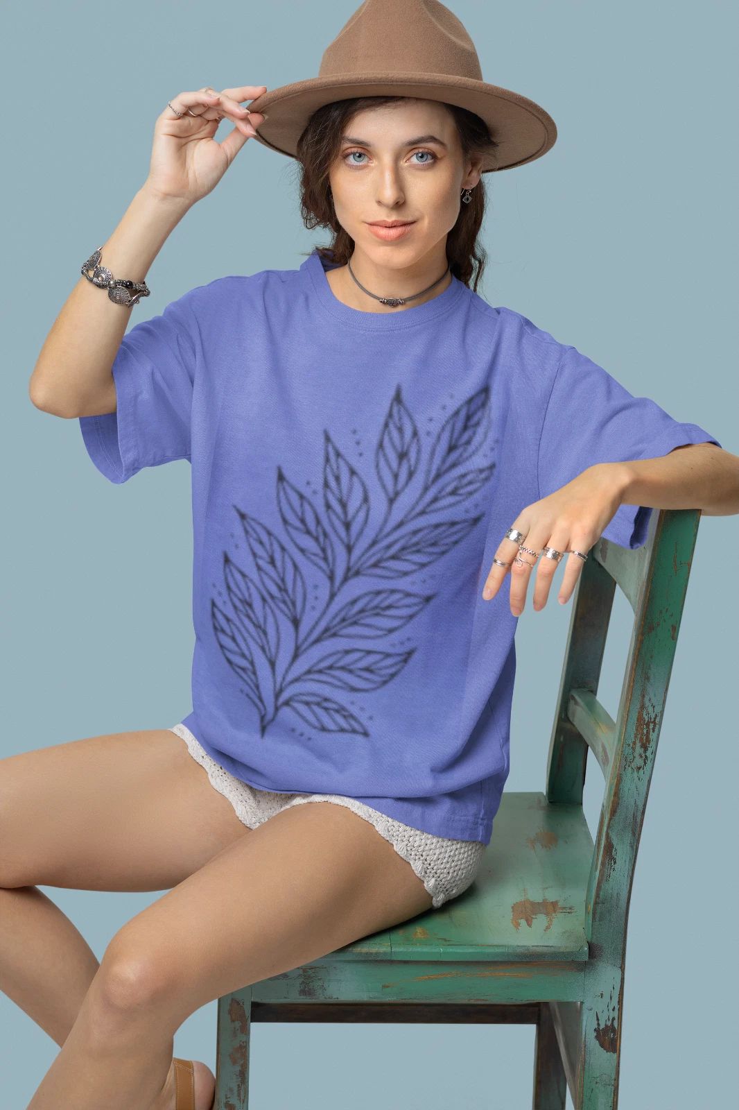 Minimalist Leaf Design Tee - Customizable in 7 Stunning Colors Unisex T-shirt, Sweatshirt, Hoodie, Long Sleeve Tee - T-Shirt, Sweatshirt, Hoodie