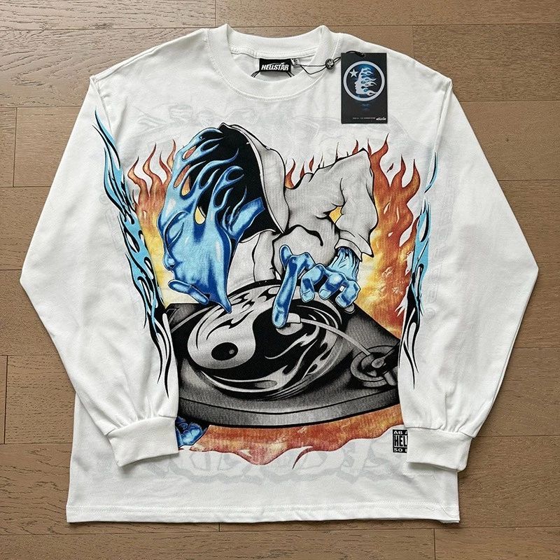 Hell Studios star Double sided wearing Tee style Mens Long Sleeve T-shirt Unisex T-shirt, Sweatshirt, Hoodie, Long Sleeve Tee - T-Shirt, Sweatshirt, Hoodie