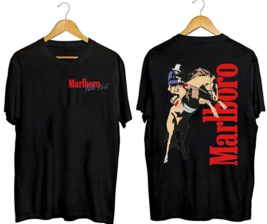 Vintage Marlboro Cowboy Wild West Shirt Unisex T-shirt, Sweatshirt, Hoodie, Long Sleeve Tee - T-Shirt, Sweatshirt, Hoodie