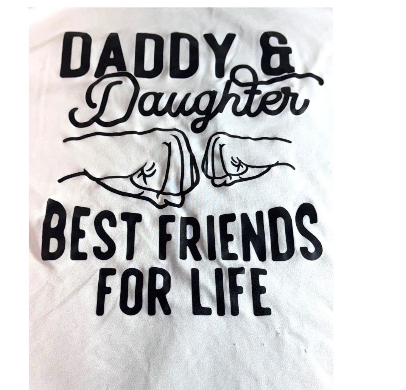 Daddy & Daughter Best Friends For Life White Graphic T-Shirt L Adult Tee READ Unisex T-shirt, Sweatshirt, Hoodie, Long Sleeve Tee - T-Shirt, Sweatshirt, Hoodie