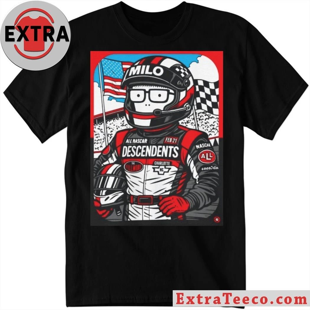 Descendents Ricky Milo Live At The Fillmore Charlotte February 21 2026 Exclusive Nascar Gig Poster Artwork By Garage Land Shirt - T-Shirt, Sweatshirt, Hoodie