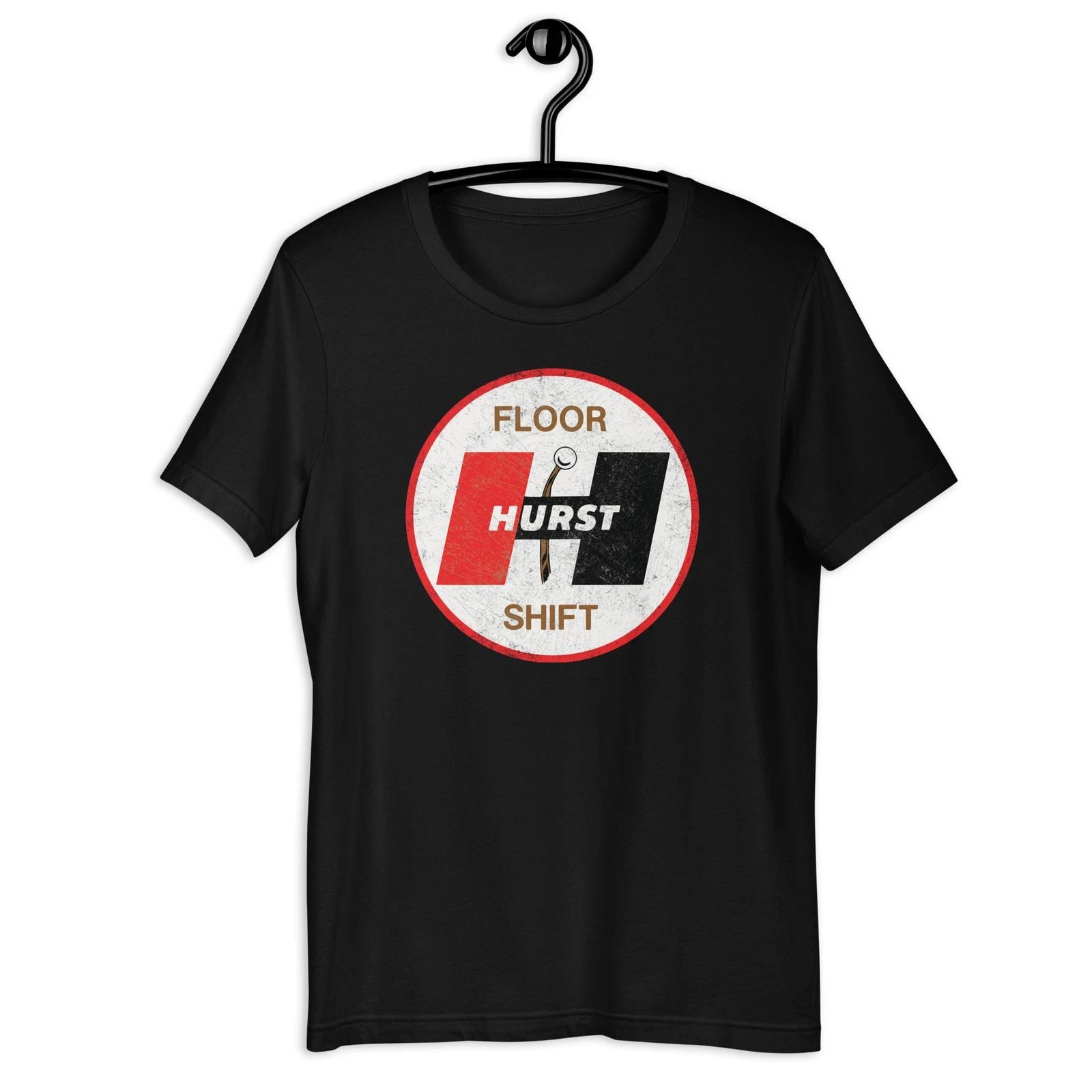 Hurst-Inspired Floor Shifter Logo Unisex Tee S M L XL 2XL 3XL 4XL 5XL Unisex T-shirt, Sweatshirt, Hoodie, Long Sleeve Tee - T-Shirt, Sweatshirt, Hoodie