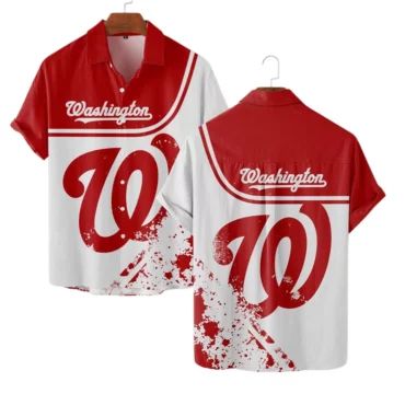 Washington Nationals Sunset Palms Hawaiian Shirt Unisex T-shirt, Sweatshirt, Hoodie, Long Sleeve Tee - T-Shirt, Sweatshirt, Hoodie
