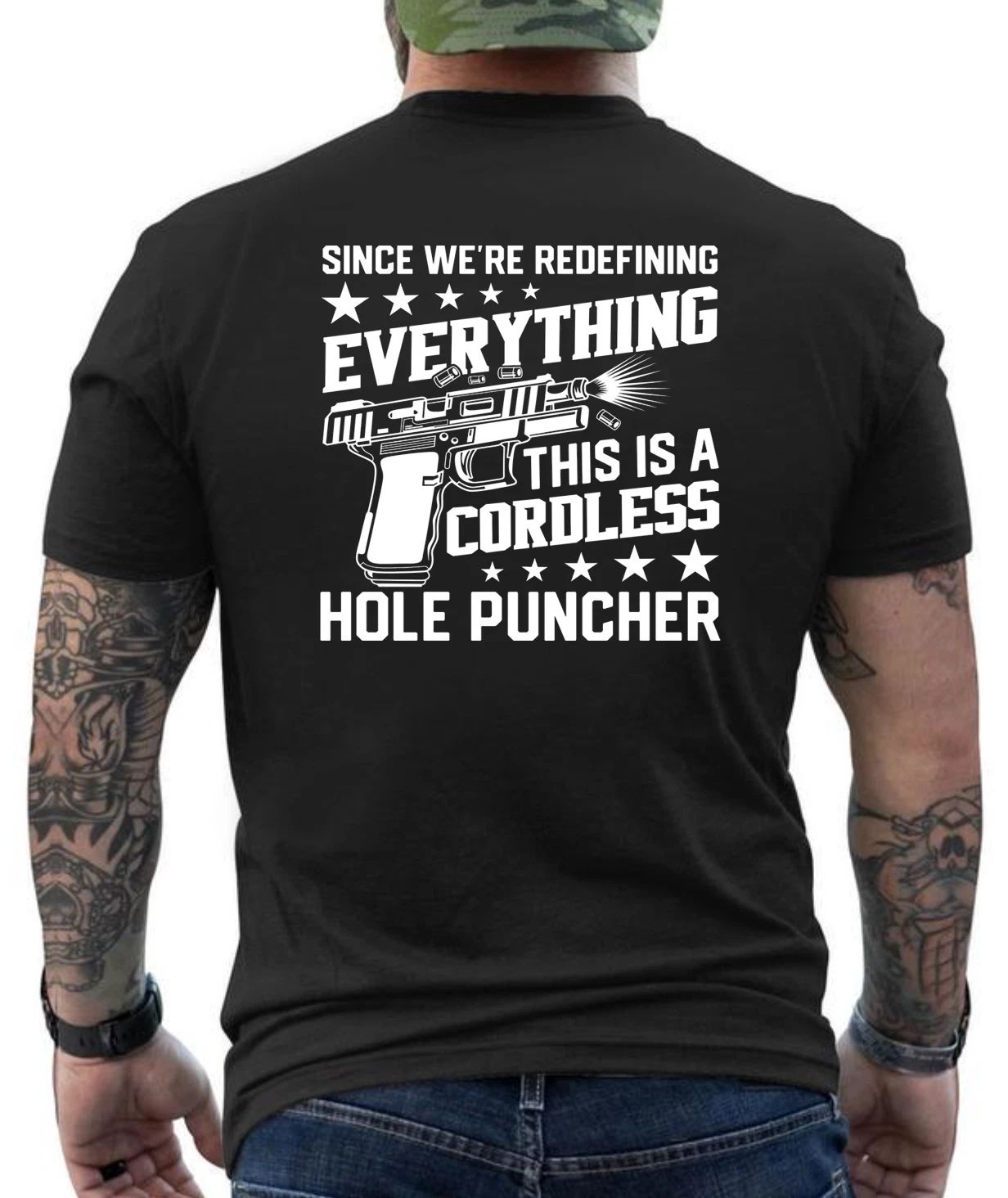 This Is A Cordless Hole Punsher Gun Owner Funny Graphic Design  T- Shirt Unisex T-shirt, Sweatshirt, Hoodie, Long Sleeve Tee - T-Shirt, Sweatshirt, Hoodie