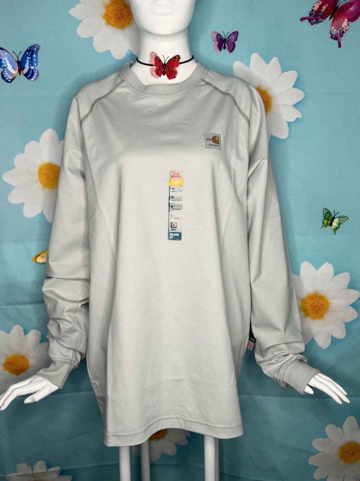 Carhartt FR  2112 Cat 2 Flame Resistant Long Sleeve Tee Shirt SZ M GRAY NWI Unisex T-shirt, Sweatshirt, Hoodie, Long Sleeve Tee - T-Shirt, Sweatshirt, Hoodie