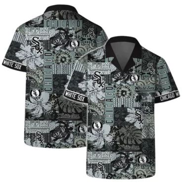 Chicago White Sox Logo Vintage Pattern Hawaiian Shirt Unisex T-shirt, Sweatshirt, Hoodie, Long Sleeve Tee - T-Shirt, Sweatshirt, Hoodie