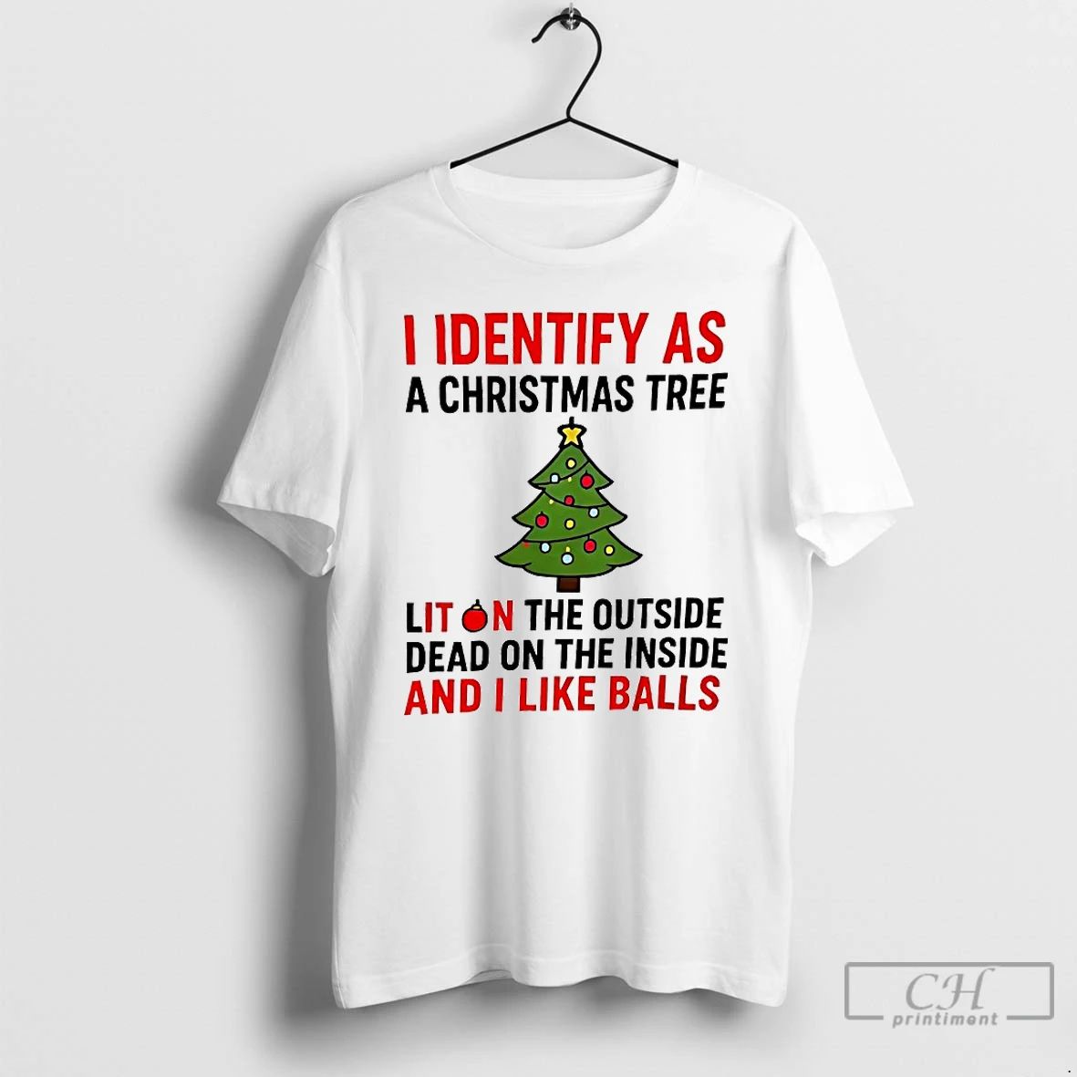 Premium I Identify As A Christmas Tree Lit On The Outside Dead On The Inside Unisex T-shirt, Sweatshirt, Hoodie, Long Sleeve Tee - T-Shirt, Sweatshirt, Hoodie
