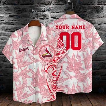 Personalized St. Louis Cardinals Tribal Bloom Hawaiian Shirt Unisex T-shirt, Sweatshirt, Hoodie, Long Sleeve Tee - T-Shirt, Sweatshirt, Hoodie