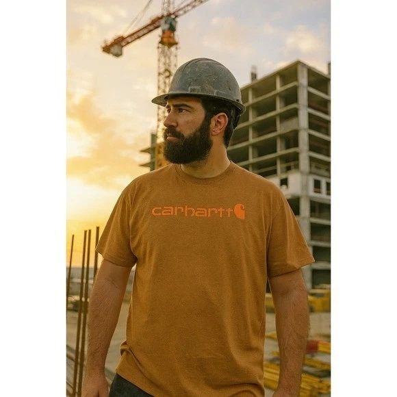 Carhartt Logo Shirt Mens 3XL Original Fit Workwear Utility Streetwear Essential Unisex T-shirt, Sweatshirt, Hoodie, Long Sleeve Tee - T-Shirt, Sweatshirt, Hoodie