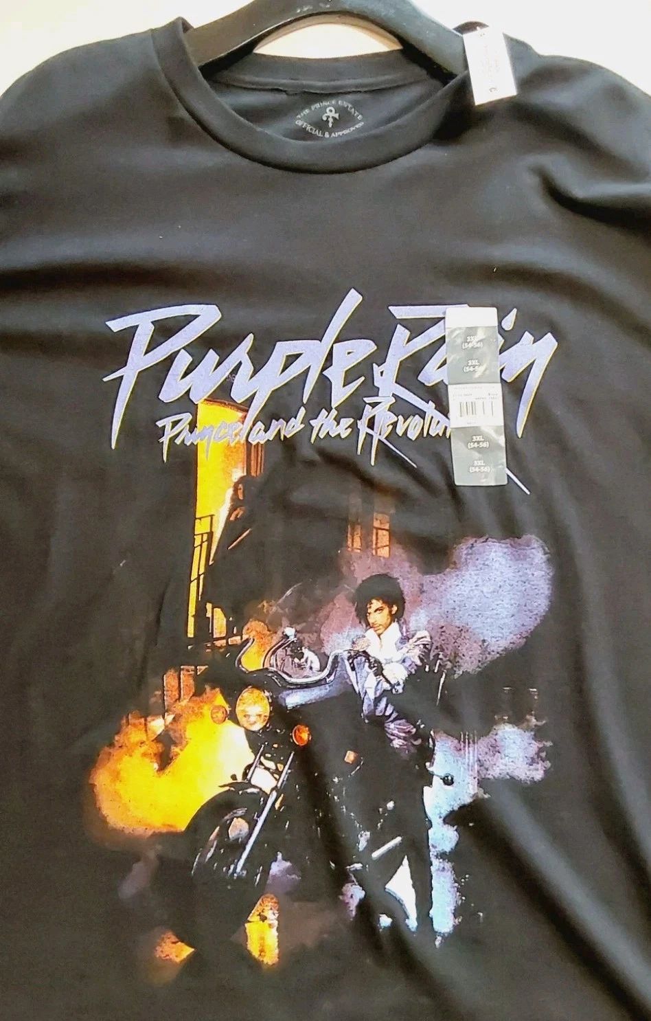 Prince Estate "Purple Rain" Album Cover Graphic Print T-Shirt 3XL NWT Unisex T-shirt, Sweatshirt, Hoodie, Long Sleeve Tee - T-Shirt, Sweatshirt, Hoodie