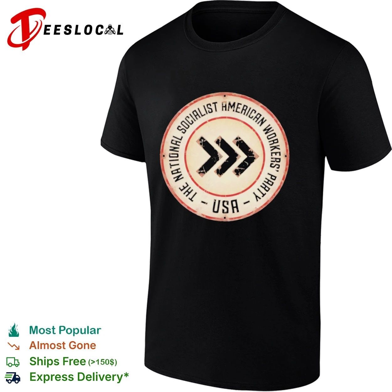 The National Socialist American Workers Party USA T-shirt Unisex T-shirt, Sweatshirt, Hoodie, Long Sleeve Tee - T-Shirt, Sweatshirt, Hoodie