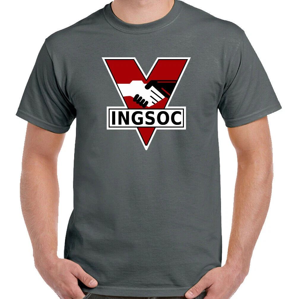 INGSOC T-Shirt 1984 Mens George Orwell Fictional Novel Top English Socialism Unisex T-shirt, Sweatshirt, Hoodie, Long Sleeve Tee - T-Shirt, Sweatshirt, Hoodie