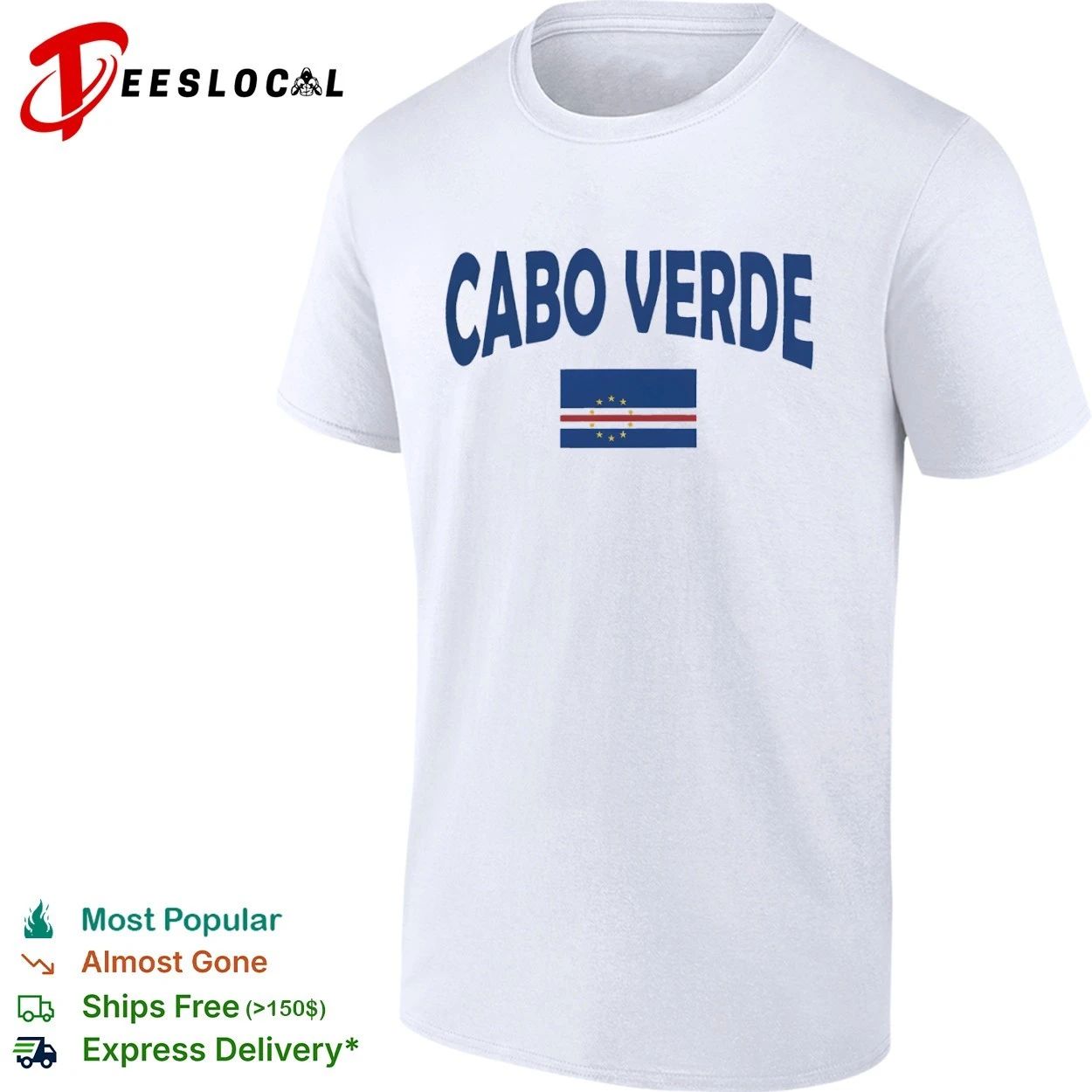 Cabo Verde World Cup Flag Soccer National Team T-shirt Unisex T-shirt, Sweatshirt, Hoodie, Long Sleeve Tee - T-Shirt, Sweatshirt, Hoodie