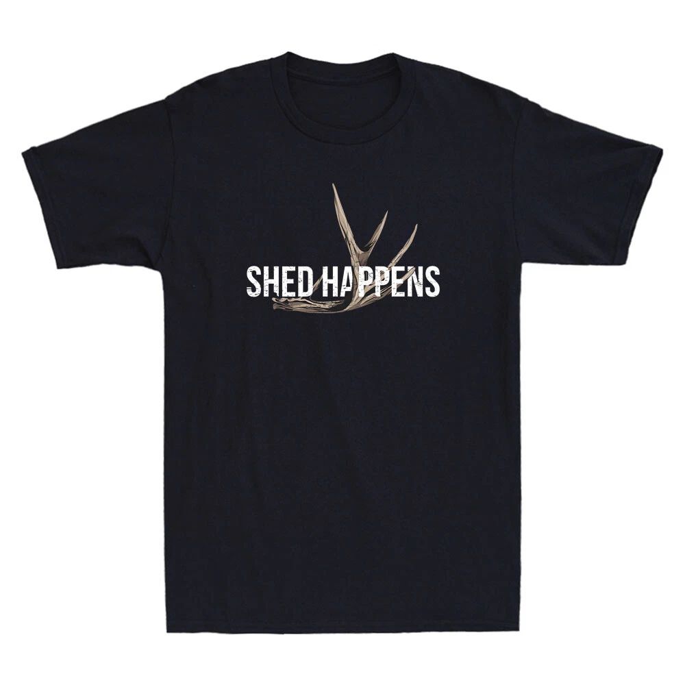 Elk Hunter Shed Happens Funny Deer Hunting Lover Gift Vintage Men's T-Shirt Top Unisex T-shirt, Sweatshirt, Hoodie, Long Sleeve Tee - T-Shirt, Sweatshirt, Hoodie