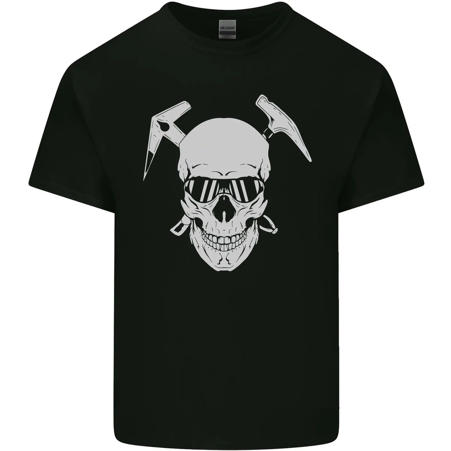 Rock Climbing Skull Mountain Climber Mens Cotton T-Shirt Tee Top Unisex T-shirt, Sweatshirt, Hoodie, Long Sleeve Tee - T-Shirt, Sweatshirt, Hoodie