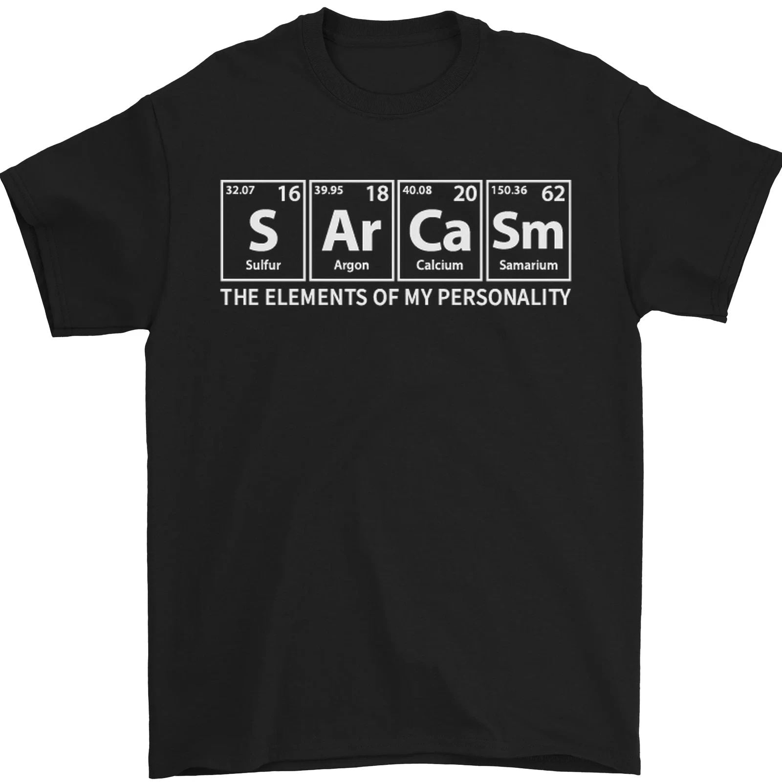 Sarcasm the Elements Personality Funny ECG Mens T-Shirt 100% Cotton Unisex T-shirt, Sweatshirt, Hoodie, Long Sleeve Tee - T-Shirt, Sweatshirt, Hoodie