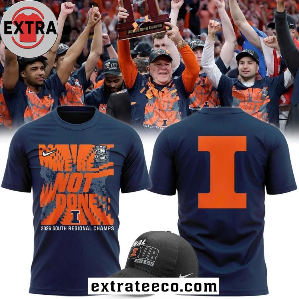 Illinois Fighting Illini Final Four Regional Champions 2026 Logo Two Sided Shirt- Top-Rated Gift for College Basketball Lovers - T-Shirt, Sweatshirt, Hoodie