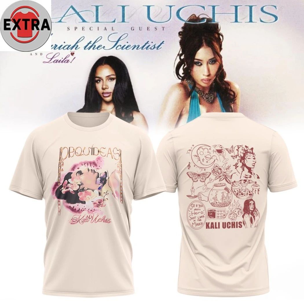 Kali Uchis For the Girls Tour 2026 Logo Two Sided Shirt  Perfect Gift for Men & Women Unisex T-shirt, Sweatshirt, Hoodie, Long Sleeve Tee - T-Shirt, Sweatshirt, Hoodie