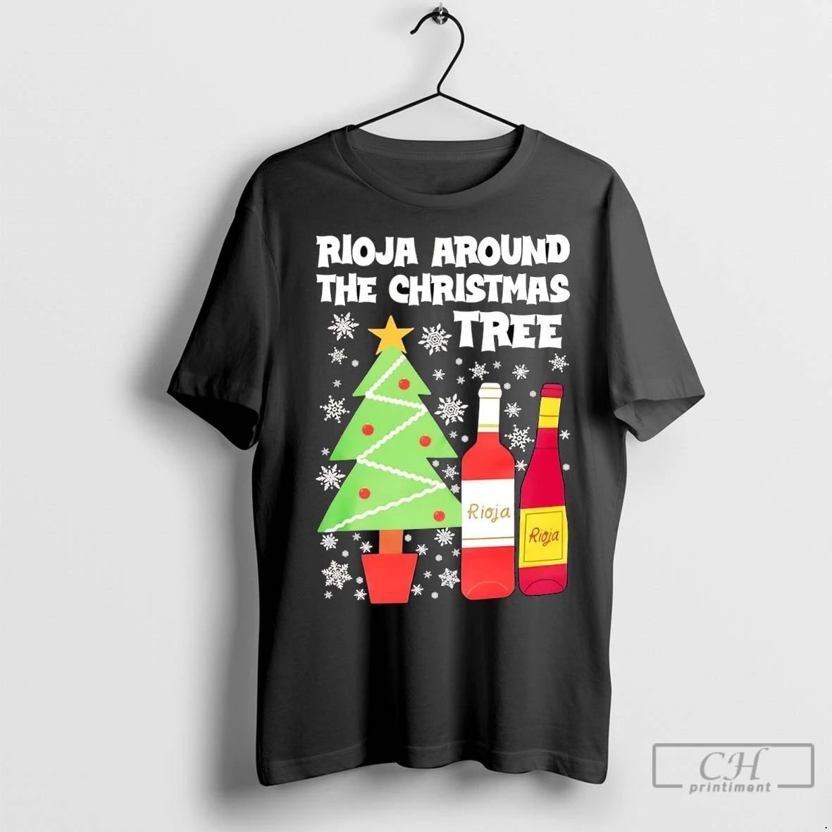 Premium Rioja Around The Christmas Tree Unisex T-shirt, Sweatshirt, Hoodie, Long Sleeve Tee - T-Shirt, Sweatshirt, Hoodie
