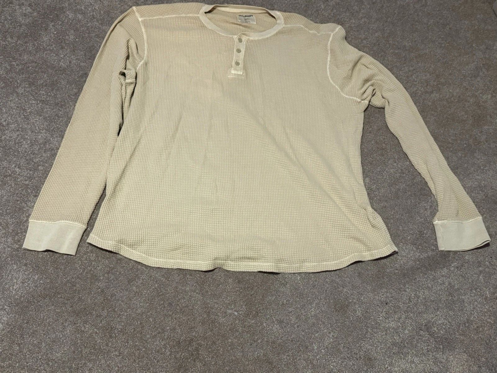 Old Navy Mens 3XL Tall Dark Green Waffle Knit Thermal Long Sleeve Shirt Unisex T-shirt, Sweatshirt, Hoodie, Long Sleeve Tee - T-Shirt, Sweatshirt, Hoodie