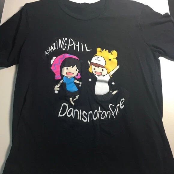 Amazing Dan And Phil Shirt Funny Cute Classic Black Unisex Size S-5XL Unisex T-shirt, Sweatshirt, Hoodie, Long Sleeve Tee - T-Shirt, Sweatshirt, Hoodie