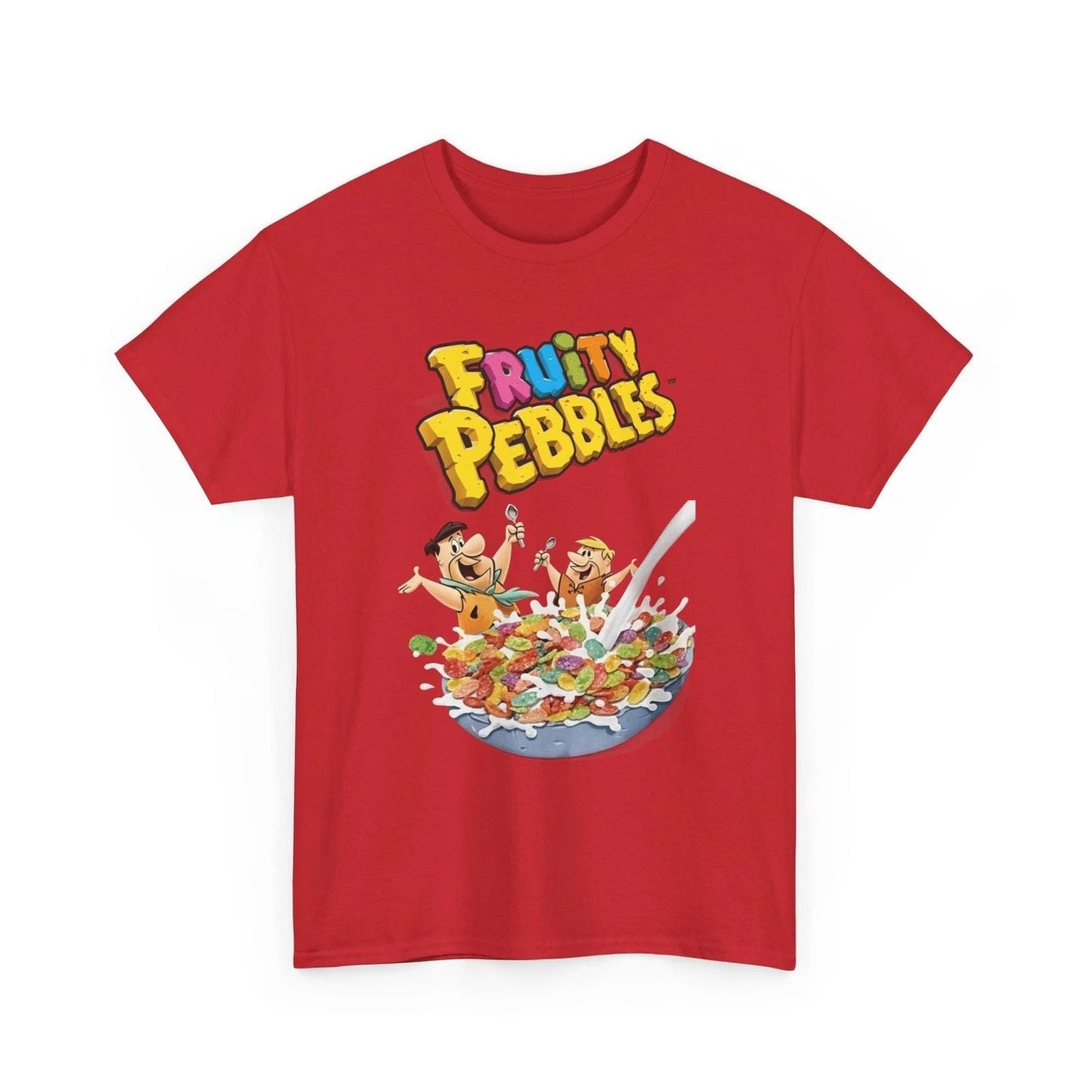 Fruit Pebbles Tee, Cereal Lovers Shirt, Breakfast Graphic T-Shirt, Foodie Gift Unisex T-shirt, Sweatshirt, Hoodie, Long Sleeve Tee - T-Shirt, Sweatshirt, Hoodie