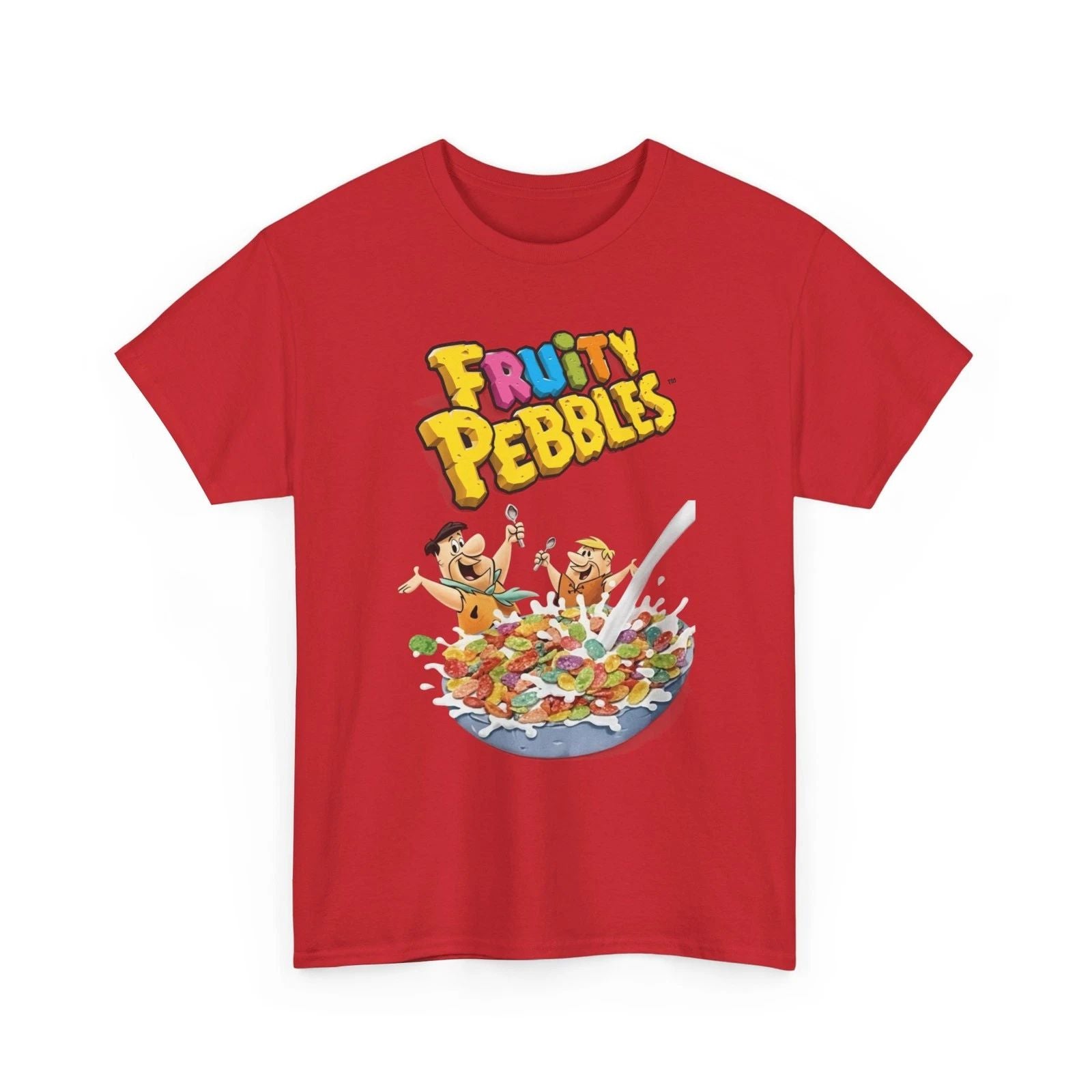 Fruit Pebbles Tee, Cereal Lovers Shirt, Breakfast Graphic T-Shirt, Foodie Gift Unisex T-shirt, Sweatshirt, Hoodie, Long Sleeve Tee - T-Shirt, Sweatshirt, Hoodie