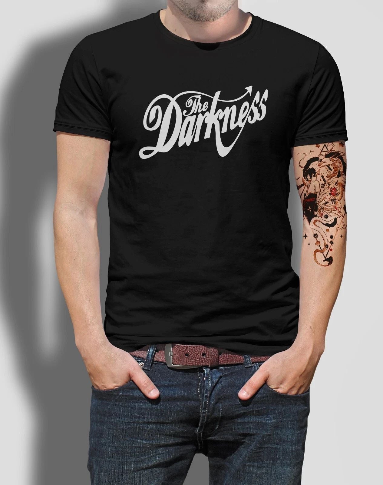 The Darkness Band Logo T-Shirt Brit Pop, Rock Indie Retro  Music Guitar Top Tee Unisex T-shirt, Sweatshirt, Hoodie, Long Sleeve Tee - T-Shirt, Sweatshirt, Hoodie