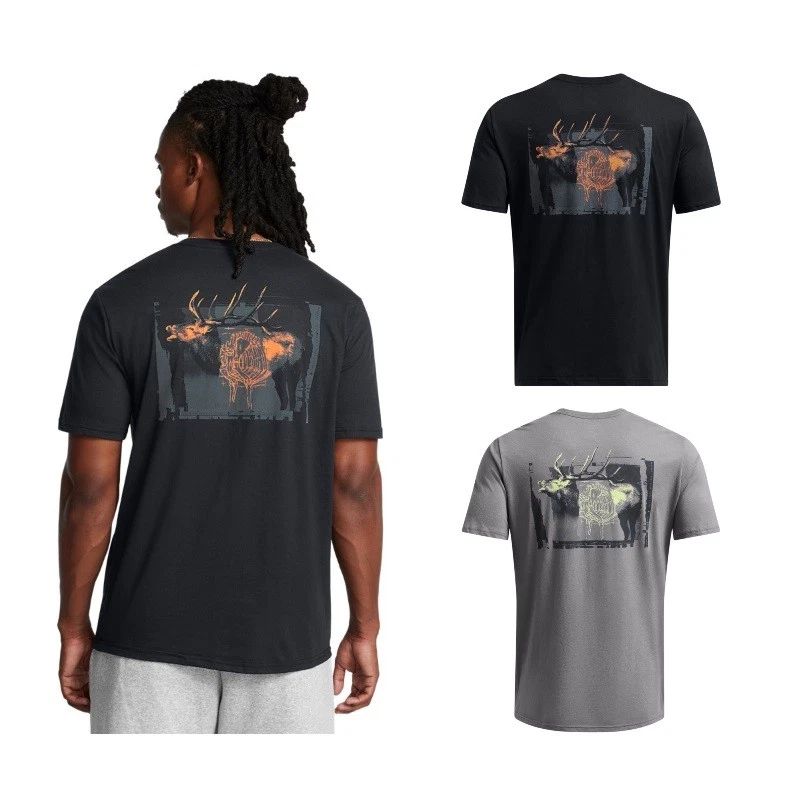 Under Armour 1386780 Men's UA Schematic Elk Graphic Tee Short Sleeve T-Shirt Unisex T-shirt, Sweatshirt, Hoodie, Long Sleeve Tee - T-Shirt, Sweatshirt, Hoodie