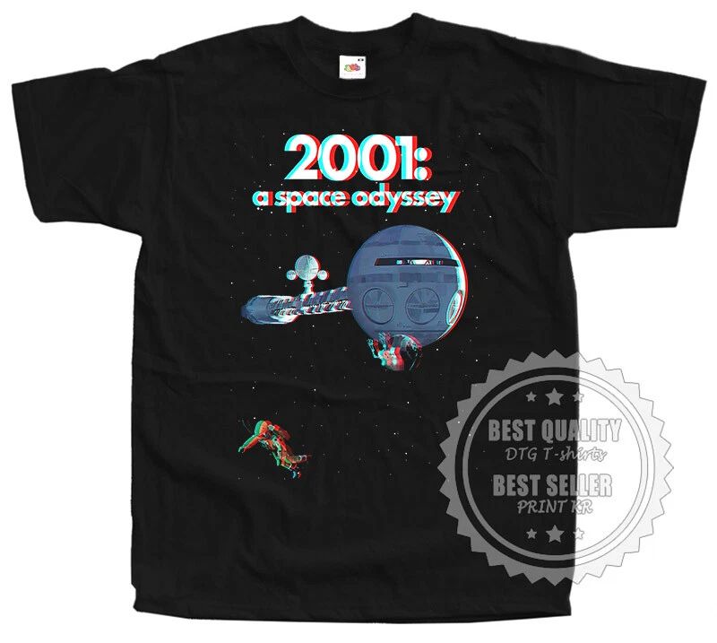 2001 A Space Odyssey T SHIRT v19 Movie Poster 3D BLACK All Sizes S to 5XL Unisex T-shirt, Sweatshirt, Hoodie, Long Sleeve Tee - T-Shirt, Sweatshirt, Hoodie