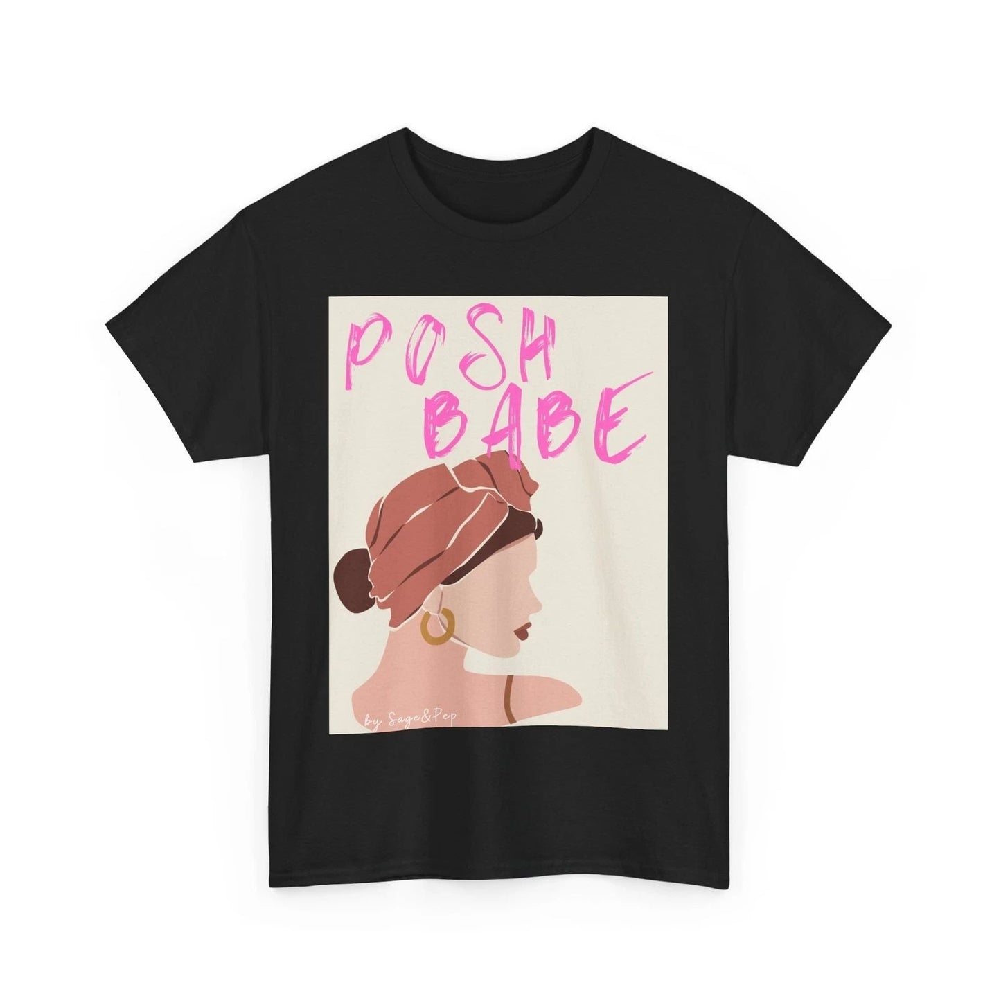 Posh Babe Unisex Heavy Cotton Tee - Stylish Graphic Tee for Trendsetters Unisex T-shirt, Sweatshirt, Hoodie, Long Sleeve Tee - T-Shirt, Sweatshirt, Hoodie