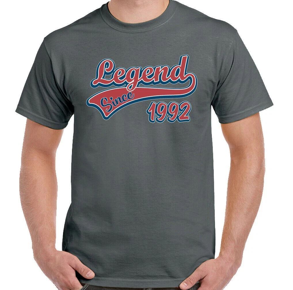 34th Birthday T-Shirt 1992 Mens Funny 34 Year old Legend Since Unisex T-shirt, Sweatshirt, Hoodie, Long Sleeve Tee - T-Shirt, Sweatshirt, Hoodie