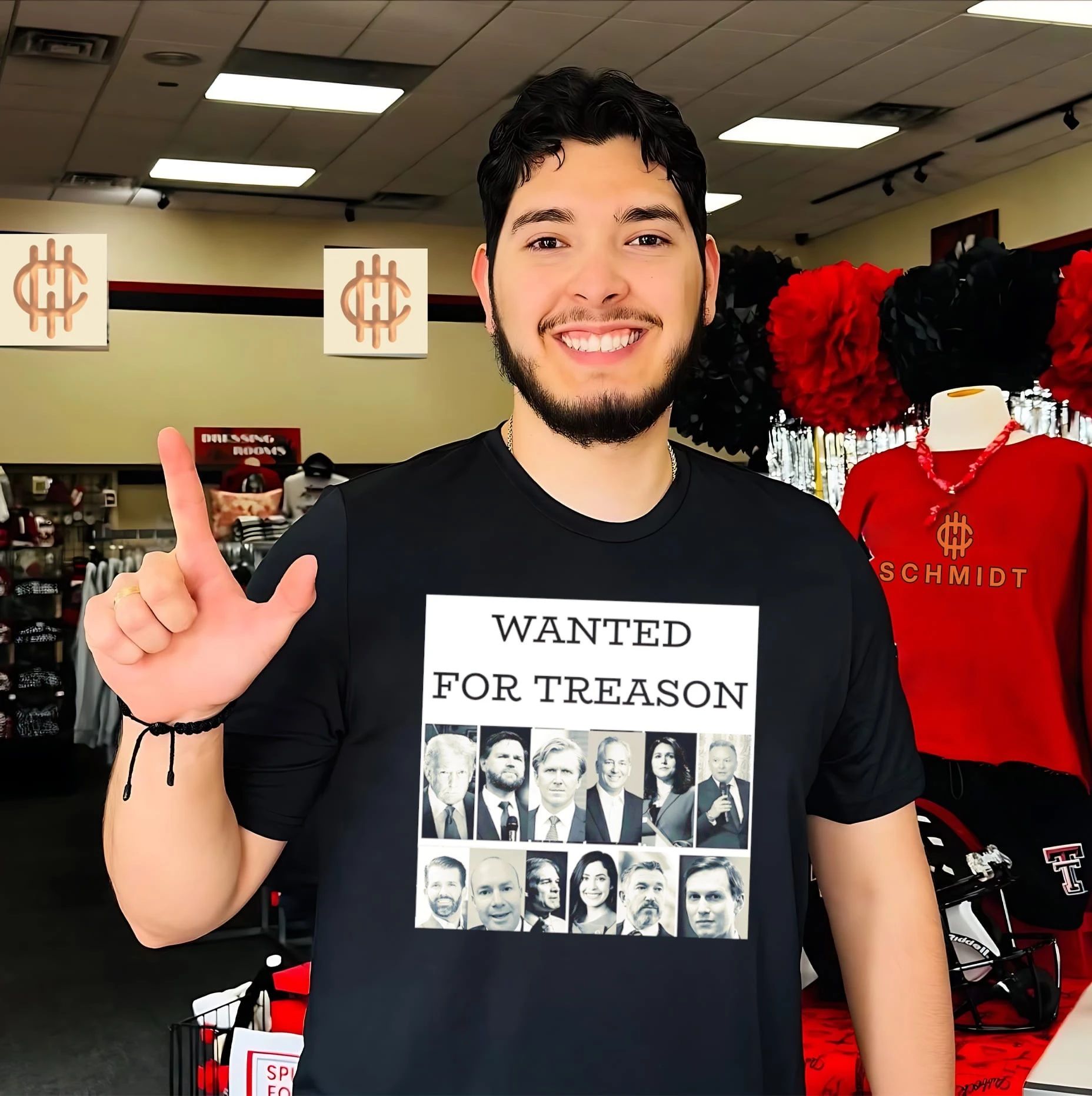Wanted for treason Donald Trump JD Vance Tulsi Gabbard Jared Kushner shirt Unisex T-shirt, Sweatshirt, Hoodie, Long Sleeve Tee - T-Shirt, Sweatshirt, Hoodie