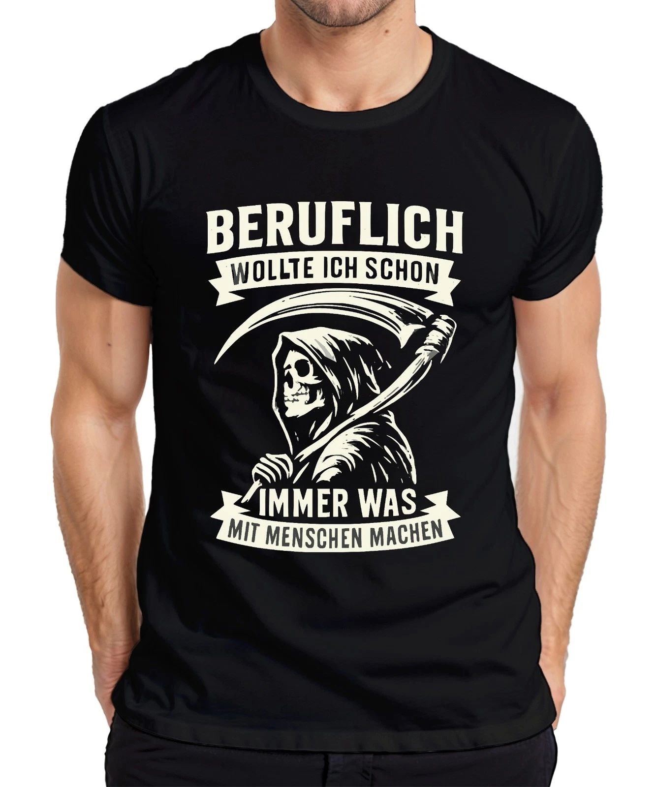 Always wanted to do something with people Grim Reaper humor gothic retr mens t shirt Unisex T-shirt, Sweatshirt, Hoodie, Long Sleeve Tee - T-Shirt, Sweatshirt, Hoodie