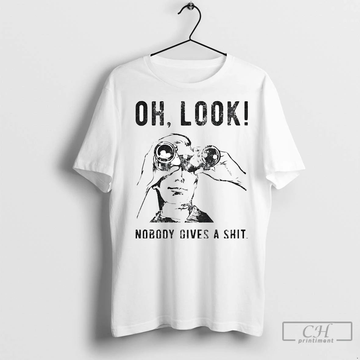 Premium Oh Look Nobody Gives A Shit Unisex T-shirt, Sweatshirt, Hoodie, Long Sleeve Tee - T-Shirt, Sweatshirt, Hoodie