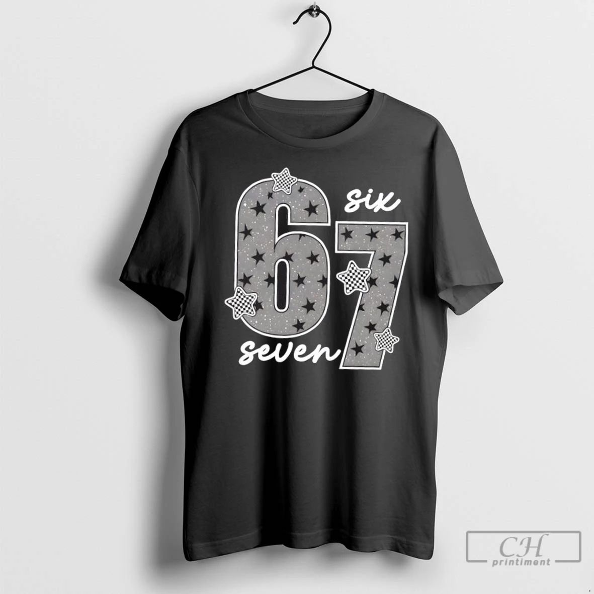 Premium Six Seven 6 7 Meme 67 Classic Retro Unisex T-shirt, Sweatshirt, Hoodie, Long Sleeve Tee - T-Shirt, Sweatshirt, Hoodie