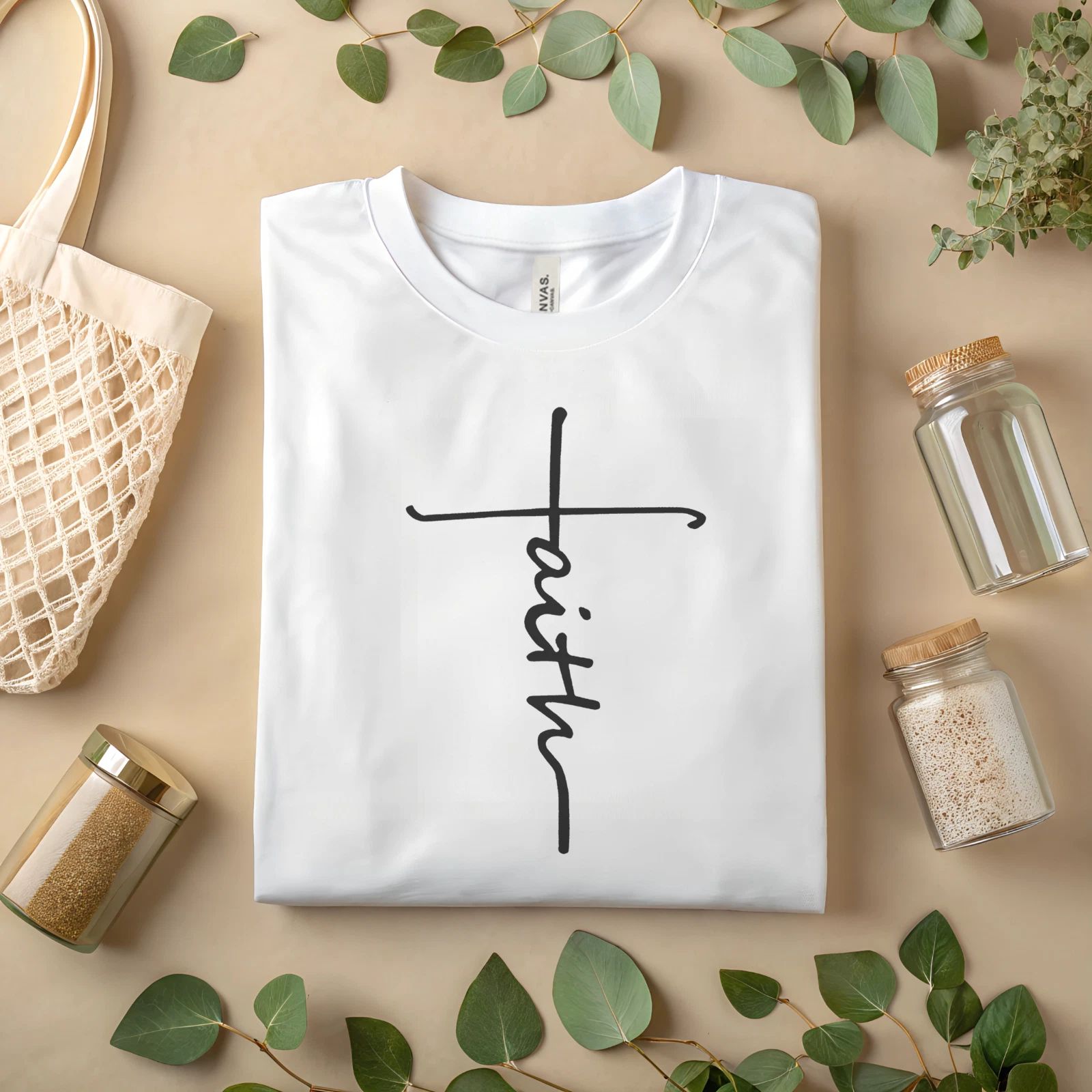 Faith Cross Christian T-Shirt  Minimalist Religious Graphic Tee A142 Unisex T-shirt, Sweatshirt, Hoodie, Long Sleeve Tee - T-Shirt, Sweatshirt, Hoodie