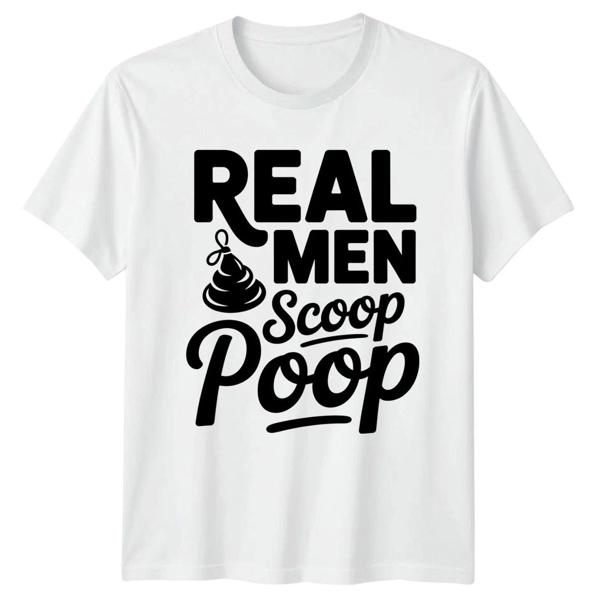 Real Men Scoop Poop Mens T-Shirt Golden Retriever Dad Dogs Fathers Day Gift Unisex T-shirt, Sweatshirt, Hoodie, Long Sleeve Tee - T-Shirt, Sweatshirt, Hoodie