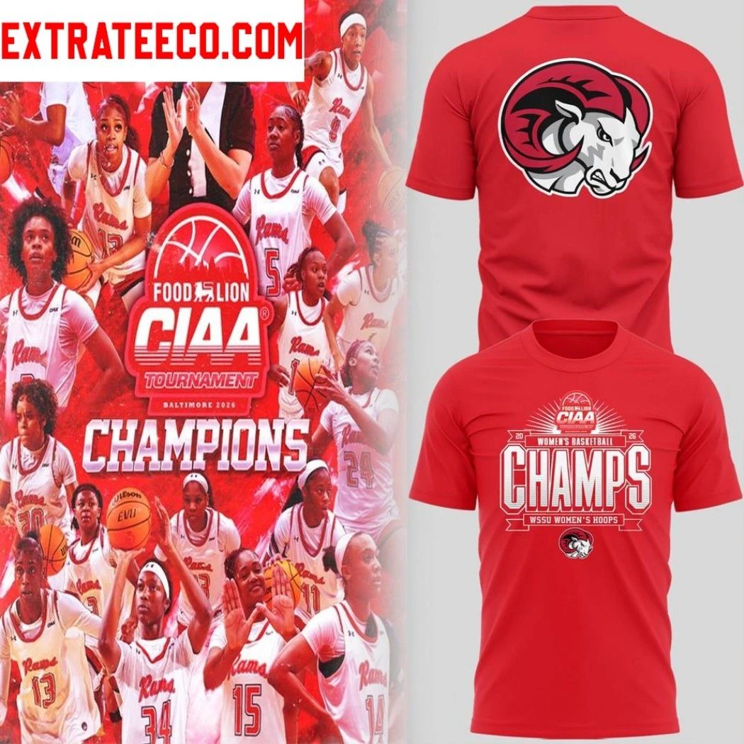 WSSU Womens Hoops 2026 Basketball Champions Logo Two Sided Hoodie T-Shirt Unisex T-shirt, Sweatshirt, Hoodie, Long Sleeve Tee - T-Shirt, Sweatshirt, Hoodie